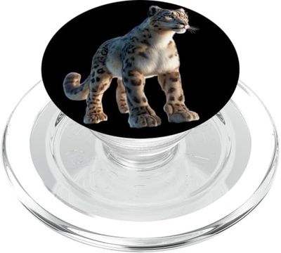 Leopardo delle Nevi Panthera Uncia Grande Gatto PopSockets PopGrip per MagSafe