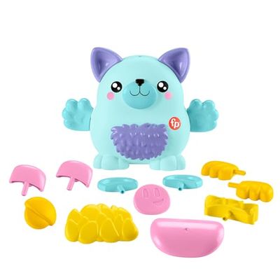 Fisher-Price Pets - Animaletto Scambia e Abbina, set creativo da costruire con una base e 17 accessori per creare i propri amici animali, giocattolo per bambini, 3+ anni, HXP18