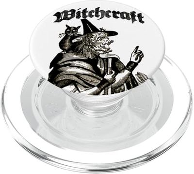 Horreur Sorcière Chat Noir Occulte Sorcellerie Magie Noire Goth PopSockets PopGrip pour MagSafe