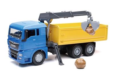 MAN TGX DUMP TRUCK WITH CRANE SCALA 1:18