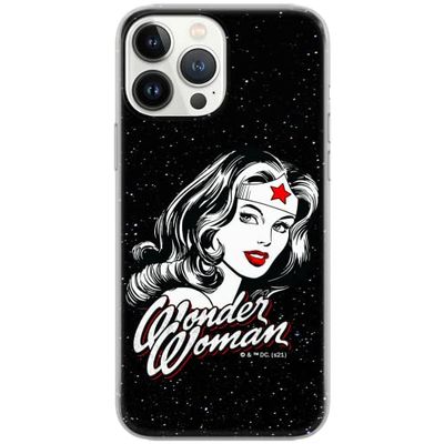 ERT GROUP mobiltelefonfodral för Apple Iphone 6 PLUS originalt och officiellt licensierat DC mönster Wonder Woman 023 Vit anpassad till formen på mobiltelefonen, fodral tillverkad av TPU-plast