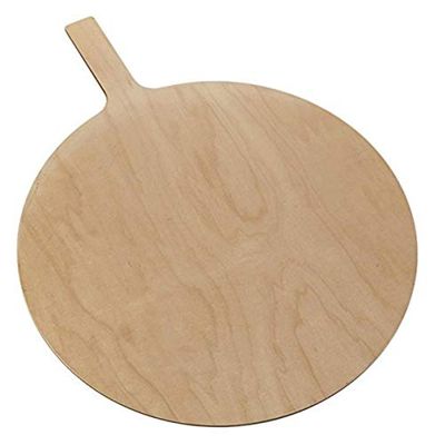 American Metalcraft MBM180 - Tavola da portata con manico, in legno, rotonda, lunghezza manico 23 cm, diametro 45,7 cm, altezza 1/4"