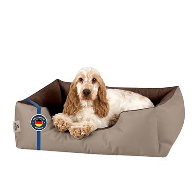BedDog(R) legowisko dla psa LUPI S, sofa dla psa z Cordury, mikrofibra welurowa, zmywalne legowisko dla psa z brzegiem