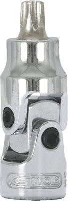 KS Tools 917.1498 1/4" Llave de vaso con punta articulada para tornillos Torx CHROMEplus, T40