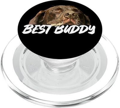 El mejor amigo de Chocolate Lab PopSockets PopGrip para MagSafe
