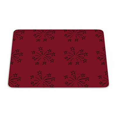 Bonamaison, Rectangle Pop Art Digital Printed Mouse Pad, Non-Slip Base, for Office and Home, Size: 22 x 18 cm