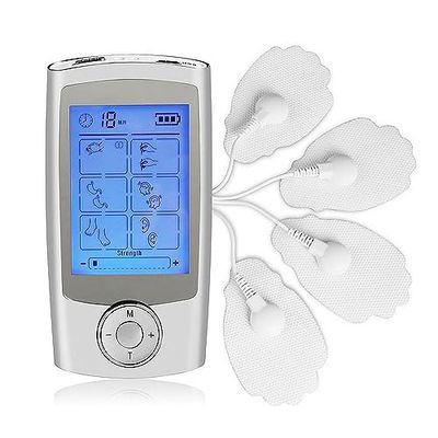 DAM EMS Elettrostimolatore muscolare SC339 portatile. 16 modalità. Dimensioni compatte, batteria ricaricabile. 5 x 1 x 9,5 cm. Colore: argento