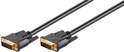 Goobay 60210 DVI-I Full HD Cable Dual Link, 3 m, Color Negro