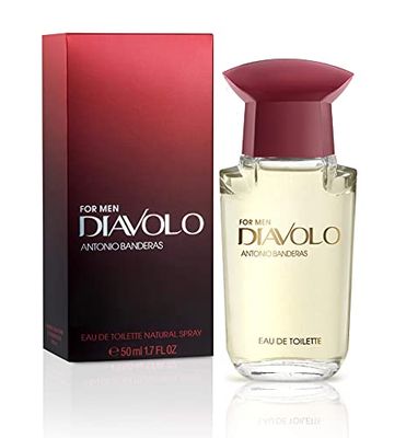 Antonio Banderas Perfumes Diavolo Eau de toilette en vaporisateur pour homme Parfum bois et cuir 1,7 Fl Oz