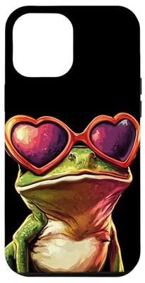 Costume de grenouille avec lunettes de soleil en forme de cœur Coque pour iPhone 12 Pro Max