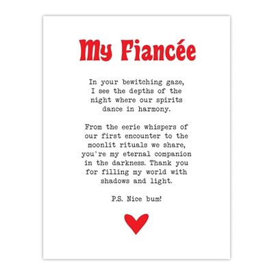 Artery8 Stampa artistica da parete con poesia romantica e scritta in lingua inglese Love Poesy, in carta spessa, 45,7 x 61 cm