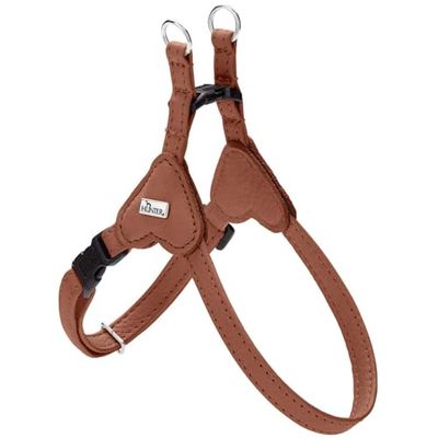 HUNTER Soho Mini - Arnés para Perros (Piel de Vacuno, Suave y Flexible, Suave al Tacto, Ligero, para Perros pequeños y Cachorros, Fabricado en Alemania, Talla XS-S)