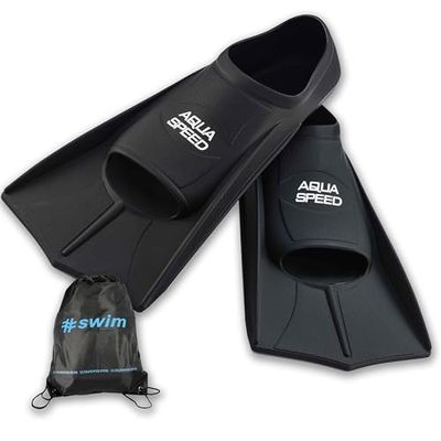 Aqua Speed training fins + Ultrapower backpack | flippers | short fins | colour: black/07 size: 35/36