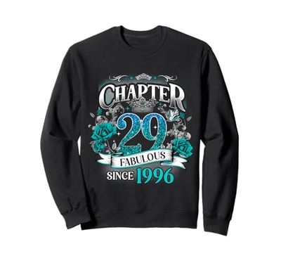 Womens Chapter 29 Fabulous Since 1996 29th Birthday Queen Felpa