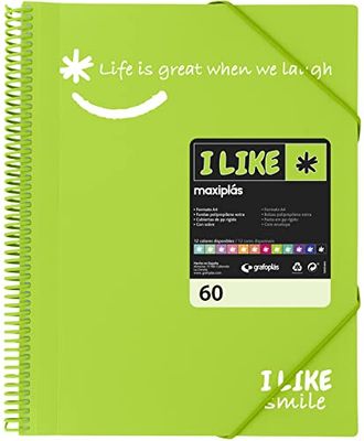 Grafoplás 39226021. Display boek A4, 60 hoesjes, transparant, polypropyleen, I Like Smile