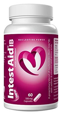 Nucleotide Nutrition, IntestAid IB Food Supplement, Verified Gut Health Support, Pot of 60 vegi-caps - 20 Servings