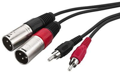 Cavo Audio 2 Rca (M) 2 XLR (M) 1,00 Mt Monacor MCA-127P