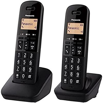 Panasonic (Wireless) Téléphone Fixe sans Fil Duo - KX-TGB612FRB - Noir
