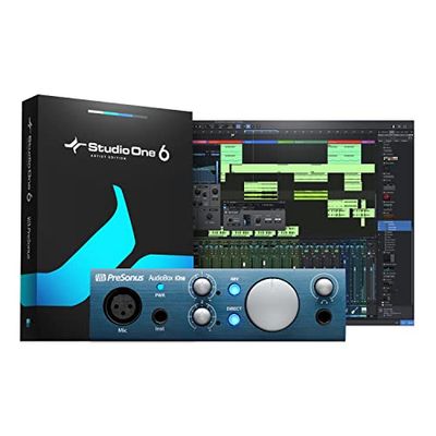 PreSonus AudioBox iOne 2x2 USB/iPad, Interfaz de audio, Color Azul