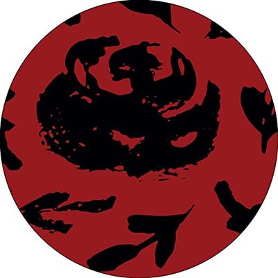 Bonateks, Ronde digitaal bedrukte muismat, antislip onderkant, voor kantoor en thuis, diameter: 22 cm