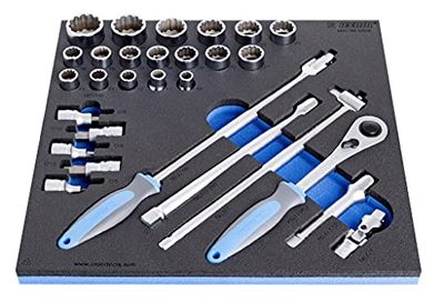 Unior U621186 Prese in SOS Tool Tray, 1/5,1 cm, Confezione da 29