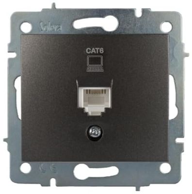 GROMADZENIE DANYCH RJ45 CAT6 GRAFIT SERII EUROPA