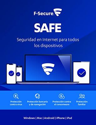 F-Secure Internet Security para todos los dispositivos | 2 Años | 3 Dispositivos | PC/Mac/Mobile | Código de activación enviado por email