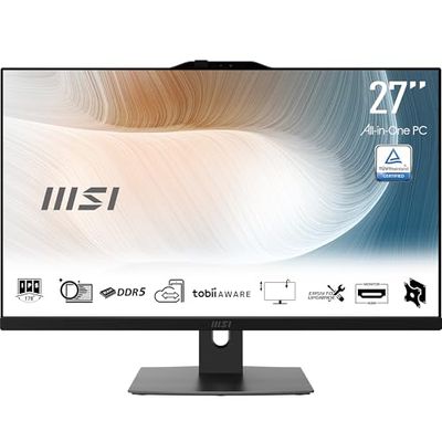 MSI Modern AM272P 1M-853IT PC AIO - 27" IPS 1920x1080 (FHD), Intel® CoreTM 5 processor 120U, 8GB (DDR5 5200 MHz), SSD 512GB - Vesa 75 x 75 mm, Webcam Integrata, Windows 11 Home