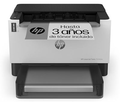 HP LaserJet Tank 2504dw printer, Zwart-wit, Printer voor Bedrijf, Print, Dubbelzijdig printen; Compact formaat; Energiezuinig; Dual-band Wi-Fi