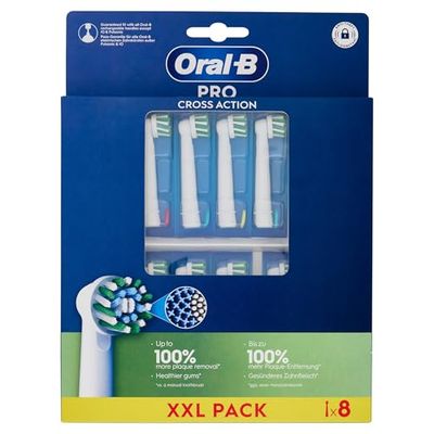 Oral-B Cabezales de repuesto Pro Cross Action, 8 cabezales