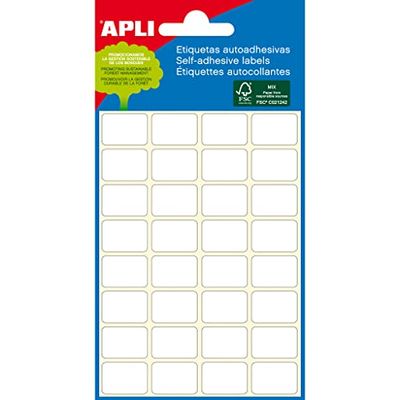 APLI 2669-Étiquettes mini sac blanc 10,0 x 16,0 mm 6 feuilles
