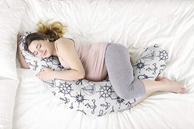 Kospu Almohada de lactancia con relleno 170 cm cojín cojín cama lateral almohada xxl nuevo
