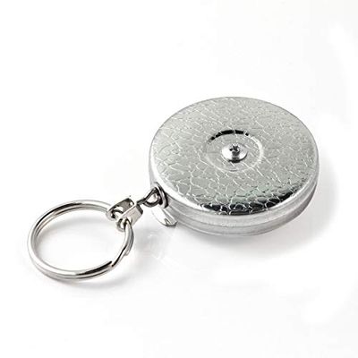 KEY-BAK 0005-011 Retrátil unissexo para adulto, cromado, 24 Chain 8 Oz. Retração: