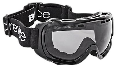 Black Crevice Masque de Ski pour Adulte BCR041267, Noir/Argent, Taille Unique