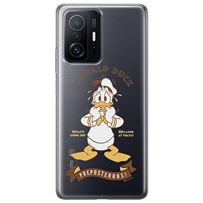 ERT GROUP mobiltelefonfodral för Xiaomi 11T 5G / 11T PRO 5G originalt och officiellt licensierat Disney mönster Donald 004 optimalt anpassad till formen på mobiltelefonen, gedeeltelijk transparant