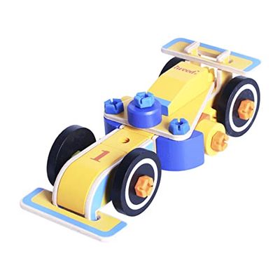 Iwood 15003 Voiture de Course F1 Verrijdbaar