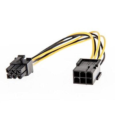 LINDY Hembra 0,2 m 6 Pin Macho Cable de extensión de PCIe