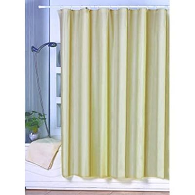 MSV 140.032 tenda della doccia, plastica, beige, 180 x 200 x 0,1 cm