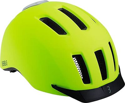 BBB Cycling Unisex Adult BHE-161 Grid hoofdomtrek L 58-62 cm mat neongeel, L (58-62cm)