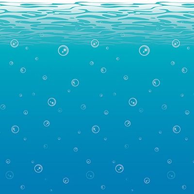 Beistle 52071 Undersea Backdrop, 4-feet by 30-feet