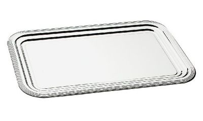 APS Plateau Party 41 x 31 cm, Metall Nickel et glanzchromé