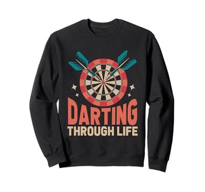 Darting Through Life Gioco Giocatore di sport Felpa