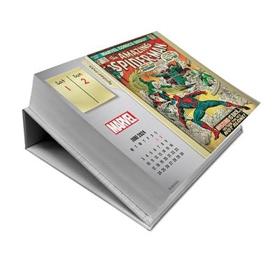 Marvel 2024 Desk Calendar, Page A Day Formatted Calendar, Official Product