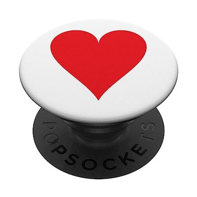 Corazones que juegan a las cartas Popsockets Poker Pop Socket Corazones rojos PopSockets PopGrip Intercambiable