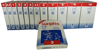 Surgifix – elastiskt rörnät poly, storlek 5, för fixering av kompresser, gasull och bandage på ben och knän, häl, längd i spännlängd 25 m, vit färg, tillverkad i Italien, 1 styck