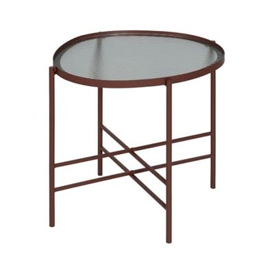 BigBuy Home Sidobord för kakel glas järn 55 x 47 x 54 cm