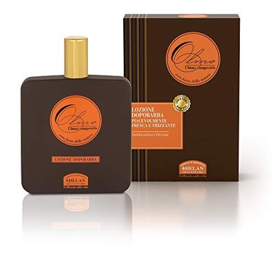 Helan, Olmo - Mens Aftershave with Refreshing Notes, Aftershave Men to Soothe the Skin After Shaving, Perfume for Men with Asian Centella for Face Skin, After Shave Mens Perfume 100 ml - Made in Italy