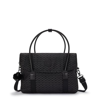 Kipling SUPERWORKER S Messenger Bag, Computer Bags, Signature Emb (Black)