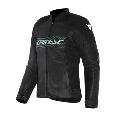 Dainese - Herosphere Air Tex Jacket Wmn, Textile Motorcycle Jacket, Ventilated And Summer, Women, Black/Grey/Light Green, 52