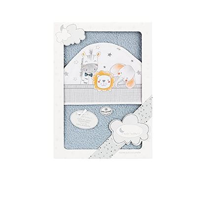 Interbaby 01229-31 dziecięcy ręcznik kąpielowy ANIMALITOS szary, szary